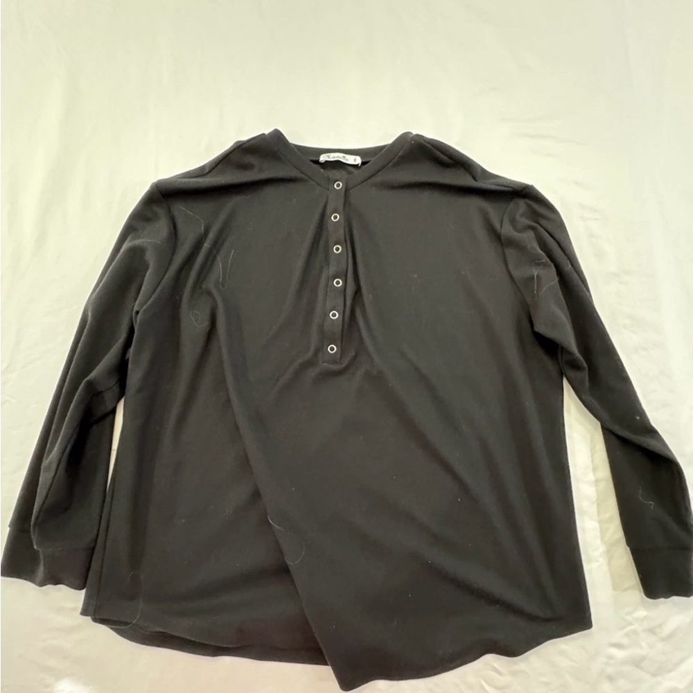 Maacie Womens Black Blouse‎ 2xl